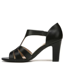 LifeStride Pumps & Heels|Women's , Caramel Sandal Black Smooth