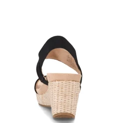 LifeStride Wedges|Women's , Delta Sandal Black