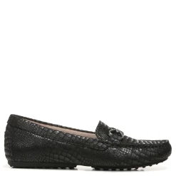 LifeStride Slip-On Shoes|Women's , Turnpike Loafer Black Croco