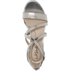 LifeStride Wedges|Women's , Yolanda Sandal Silver