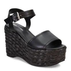 Marc Fisher Wedges|Women's , Burian Sandal Black