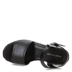 Marc Fisher Wedges|Women's , Burian Sandal Black