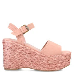 Marc Fisher Wedges|Women's , Burian Sandal Pink