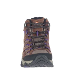 Merrell Boots|Women's , Moab 3 Mid Hiking Boot - Wide Width Braken/Purple