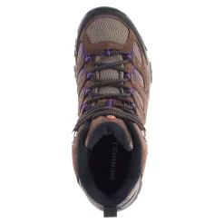 Merrell Boots|Women's , Moab 3 Mid Hiking Boot - Wide Width Braken/Purple