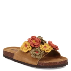 Muk Luks Sandals|Women's , Terra Turf Flora Sandal Brown