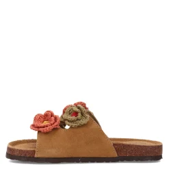 Muk Luks Sandals|Women's , Terra Turf Flora Sandal Brown