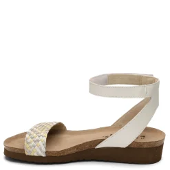Naot Sandals|Women's , Abbie Sandal White Metallic
