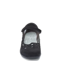 Naot Slip-On Shoes|Women's , Agathis Maryjane Black Velvet Nubuck
