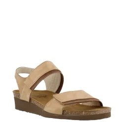 Naot Sandals|Women's , Aisha Sandal - Wide Width Beige Nubuck