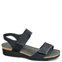 Naot Sandals|Women's , Aisha Sandal - Wide Width Black Nubuck
