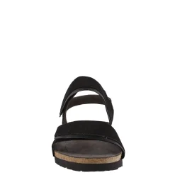 Naot Sandals|Women's , Aisha Sandal - Wide Width Black Nubuck