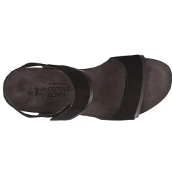 Naot Sandals|Women's , Aisha Sandal - Wide Width Black Nubuck
