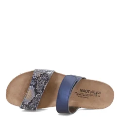 Naot Sandals|Women's , Althea Sandal Navy Python/Polar Sea
