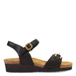 Naot Wedges|Women's , Aubrey Sandal Black