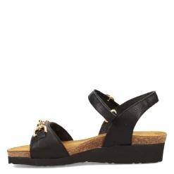 Naot Wedges|Women's , Aubrey Sandal Black