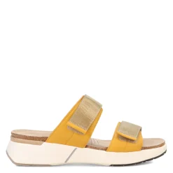 Naot Wedges|Women's , Calliope Sandal Marigold/Yellow