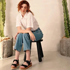 Naot Sandals|Women's , Crepe Sandal Black