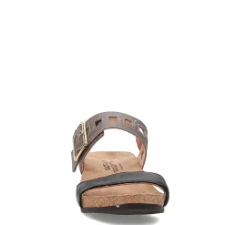 Naot Wedges|Women's , Dynasty Sandal Black Grey
