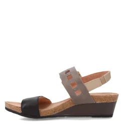 Naot Wedges|Women's , Dynasty Sandal Black Grey