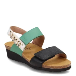 Naot Sandals|Women's , Eliana Sandal Black/Jade/White