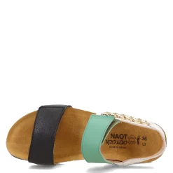 Naot Sandals|Women's , Eliana Sandal Black/Jade/White