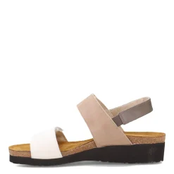 Naot Sandals|Women's , Eliana Sandal White/Khaki/Foggy Gray
