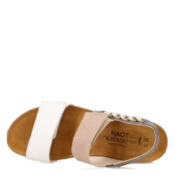Naot Sandals|Women's , Eliana Sandal White/Khaki/Foggy Gray