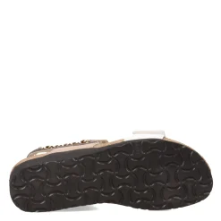 Naot Wedges|Women's , Eliana Sandal White/Khaki/Foggy Gray