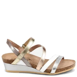 Naot Sandals|Women's , Hero Sandal Silver / Gold Mix