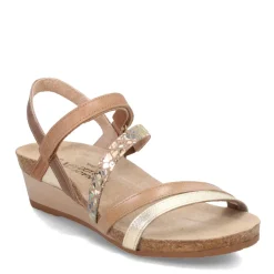 Naot Wedges|Women's , Hero Sandal Gold Beige