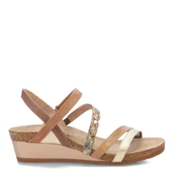 Naot Wedges|Women's , Hero Sandal Gold Beige