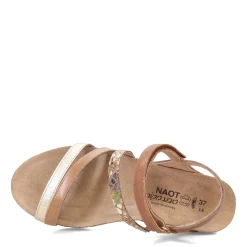 Naot Wedges|Women's , Hero Sandal Gold Beige
