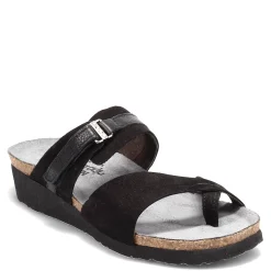 Naot Sandals|Women's , Jessica Sandal Black Nubuck