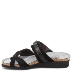 Naot Sandals|Women's , Jessica Sandal Black Nubuck