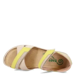 Naot Sandals|Women's , Karawa Sandal Soft Ivory/Lime/Beige