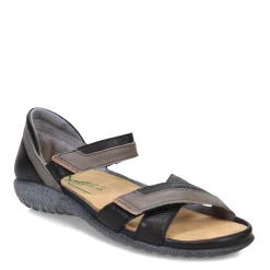 Naot Sandals|Women's , Karawa Sandal Soft Black/Gray/Khaki