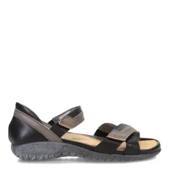Naot Sandals|Women's , Karawa Sandal Soft Black/Gray/Khaki