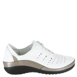 Naot Oxfords|Women's , Kumara Sneaker White/Silver