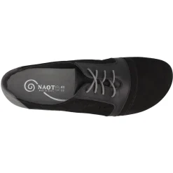 Naot Sneakers & Athletic|Women's , Lalo Oxford Black Velvet/Gray