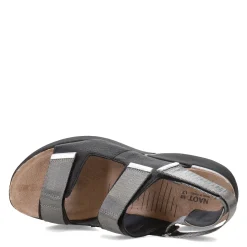 Naot Sandals|Women's , Odyssey Sandal Black/Grey/Silver