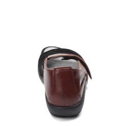 Naot Sandals|Women's , Papaki Sandal Black Velvet Nubuck