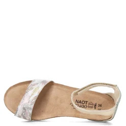 Naot Wedges|Women's , Pixie Sandal White Floral