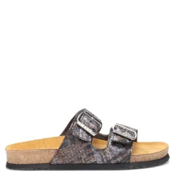 Naot Sandals|Women's , Santa Barbara Slide Sandal Metallic Mult