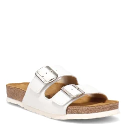 Naot Sandals|Women's , Santa Barbara Slide Sandal White Leather
