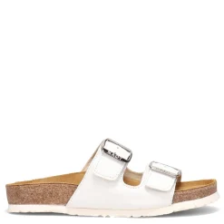Naot Sandals|Women's , Santa Barbara Slide Sandal White Leather