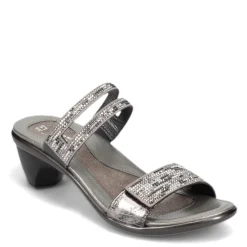 Naot Pumps & Heels|Women's , Temper Sandal Onyx Metallic