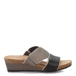 Naot Wedges|Women's , Tiara Sandal Black Grey