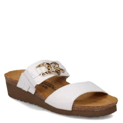 Naot Wedges|Women's , Victoria Sandal White