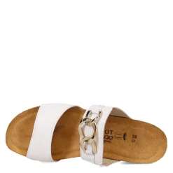 Naot Wedges|Women's , Victoria Sandal White